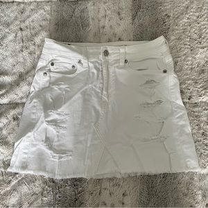 AE white Denim Skirt